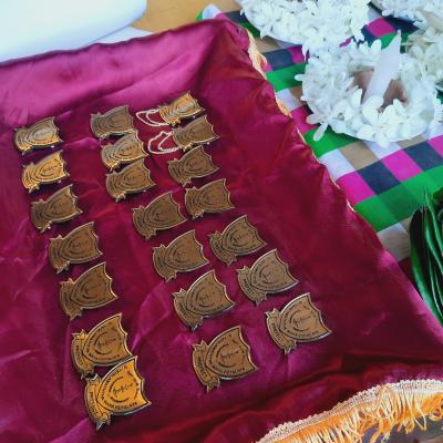 ද්වීතික අංශයේ නිල ලාංජන පැලඳවීම